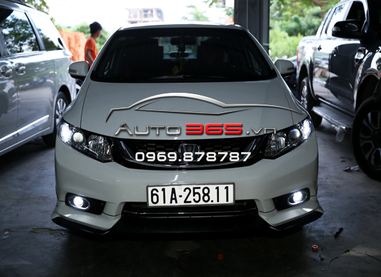 Honda Civic Nâng Cấp Bi Gầm Siêu Sáng Tại Auto365